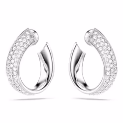 Swarovski 5637563 boucle d'oreille Clous d'oreilles Métal Argent, Blanc - Vue supplémentaire 2