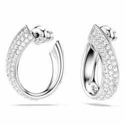 Swarovski 5637563 boucle d'oreille Clous d'oreilles Métal Argent, Blanc - Vue supplémentaire 3