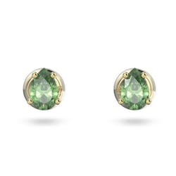 Boucles doreilles - SWAROVSKI - Stilla - Cristal vert - Métal doré - Clous