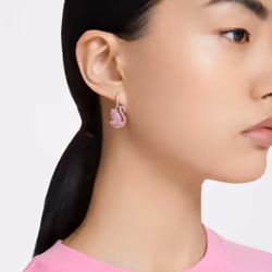 Swarovski 5647544 boucle d'oreille Boucles d'oreilles à clipser Métal Or, Rose