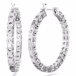 Swarovski 5647715 boucle d'oreille Boucles d'oreilles à clipser Métal Argent, Blanc - Vue supplémentaire 4