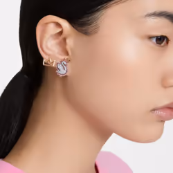 Swarovski 5649197 boucle d'oreille Clous d'oreilles Métal Or, Rose, Blanc