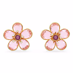 Swarovski Idyllia, Femelle, Métal, Fleurs et feuilles, Or, Rose