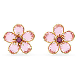 Swarovski Idyllia Clous d'oreilles Métal Or, Rose