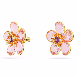 Swarovski Idyllia Clous d'oreilles Métal Or, Rose