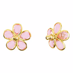 Swarovski Idyllia Clous d'oreilles Métal Or, Rose