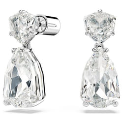 Swarovski 5661683 boucle d'oreille Clous d'oreilles Métal Argent, Blanc