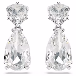 Swarovski 5661683 boucle d'oreille Clous d'oreilles Métal Argent, Blanc