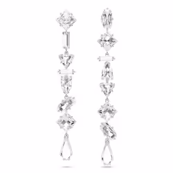 Swarovski 5661687 boucle d'oreille Clous d'oreilles Métal Argent, Blanc