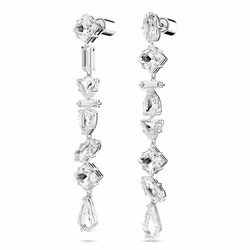 Swarovski 5661687 boucle d'oreille Clous d'oreilles Métal Argent, Blanc