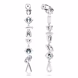 Swarovski 5661687 boucle d'oreille Clous d'oreilles Métal Argent, Blanc - Vue supplémentaire 4