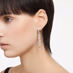 Swarovski 5661687 boucle d'oreille Clous d'oreilles Métal Argent, Blanc - Vue supplémentaire 6