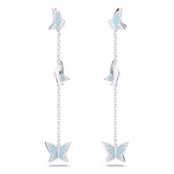 Swarovski 5662182 boucle d'oreille Clous d'oreilles Métal Bleu, Argent - Vue supplémentaire 3