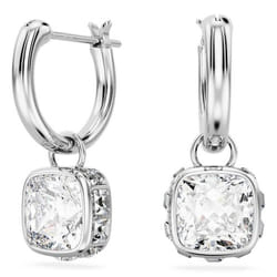 Swarovski 5662919 boucle d'oreille Boucles d'oreilles à clipser Métal Argent, Blanc