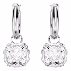 Swarovski 5662919 boucle d'oreille Boucles d'oreilles à clipser Métal Argent, Blanc