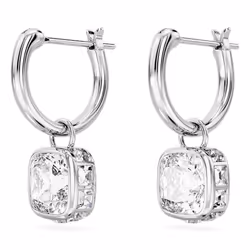 Swarovski 5662919 boucle d'oreille Boucles d'oreilles à clipser Métal Argent, Blanc