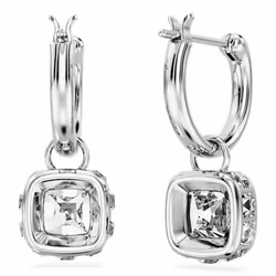 Swarovski 5662919 boucle d'oreille Boucles d'oreilles à clipser Métal Argent, Blanc - Vue supplémentaire 4