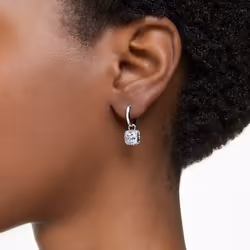 Swarovski 5662919 boucle d'oreille Boucles d'oreilles à clipser Métal Argent, Blanc - Vue supplémentaire 5