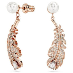 Swarovski 5663487 boucle d'oreille Clous d'oreilles Métal Or, Blanc