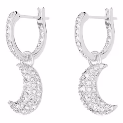 Swarovski 5666157 boucle d'oreille Boucles d'oreilles à clipser Métal Argent, Blanc