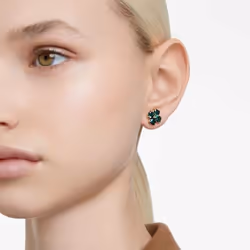 Swarovski 5666236 boucle d'oreille Clous d'oreilles Métal Or, Vert - Vue supplémentaire 5