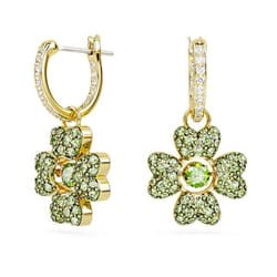 Swarovski 5670664 boucle d'oreille Boucles d'oreilles à clipser Métal Or, Vert
