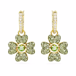 Swarovski 5670664 boucle d'oreille Boucles d'oreilles à clipser Métal Or, Vert