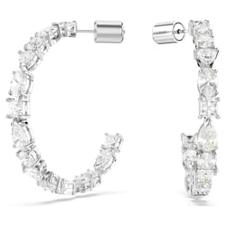 Swarovski Mesmera Boucles d'oreilles créoles Métal Blanc