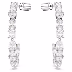 Swarovski Mesmera Boucles d'oreilles créoles Métal Blanc