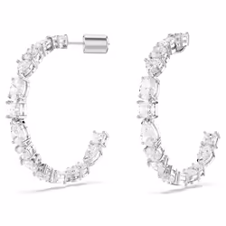 Swarovski Mesmera Boucles d'oreilles créoles Métal Blanc