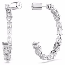 Swarovski Mesmera Boucles d'oreilles créoles Métal Blanc - Vue supplémentaire 4