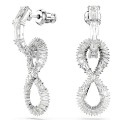 Swarovski 5679793 boucle d'oreille Clous d'oreilles Métal Argent, Blanc