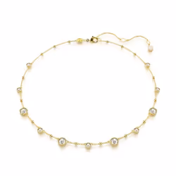 Collier - SWAROVSKI - Imber All Around - Métal rhodié doré - Cristaux incolores - Longueur 44 cm
