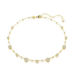 Collier - SWAROVSKI - Imber All Around - Métal rhodié doré - Cristaux incolores - Longueur 44 cm