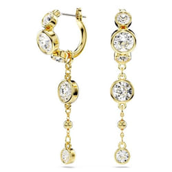 Swarovski 5680097 boucle d'oreille Boucles d'oreilles à clipser Métal Or, Blanc
