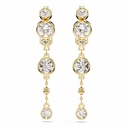 Swarovski 5680097 boucle d'oreille Boucles d'oreilles à clipser Métal Or, Blanc
