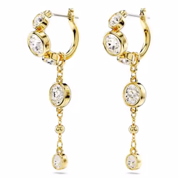 Swarovski 5680097 boucle d'oreille Boucles d'oreilles à clipser Métal Or, Blanc