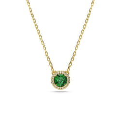 Collier - SWAROVSKI - Una Angelic - Vert - Plaqué Or - 45 cm