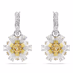 Swarovski Idyllia Boucles d'oreilles à clipser Métal Argent, Jaune