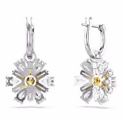 Swarovski Idyllia Boucles d'oreilles à clipser Métal Argent, Jaune - Vue supplémentaire 4