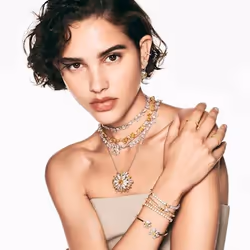 Swarovski Idyllia Boucles d'oreilles à clipser Métal Argent, Jaune - Vue supplémentaire 5