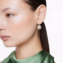 Swarovski Idyllia Boucles d'oreilles à clipser Métal Argent, Jaune - Vue supplémentaire 6