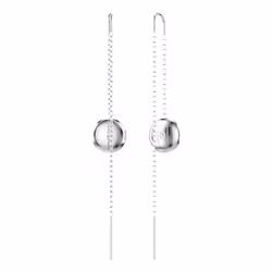 Swarovski 5683448 boucle d'oreille Boucles d'oreilles pendantes Métal Argent, Blanc - Vue supplémentaire 4