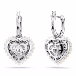 Swarovski 5684384 boucle d'oreille Boucles d'oreilles à clipser Métal Argent, Blanc - Vue supplémentaire 4