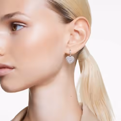 Swarovski 5684384 boucle d'oreille Boucles d'oreilles à clipser Métal Argent, Blanc - Vue supplémentaire 5