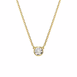Collier - SWAROVSKI - Imber doré - Métal rhodié doré - Longueur 45 cm - Cristal blanc