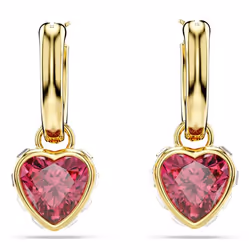 Swarovski 5684760 boucle d'oreille Boucles d'oreilles à clipser Métal Or, Rouge
