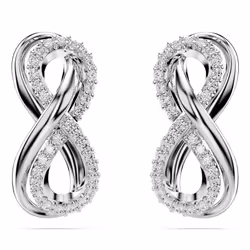 Swarovski 5687269 boucle d'oreille Clous d'oreilles Métal Argent, Blanc