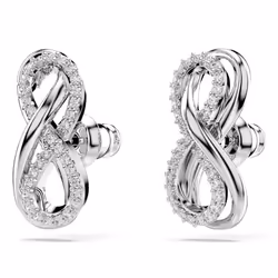 Swarovski 5687269 boucle d'oreille Clous d'oreilles Métal Argent, Blanc