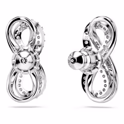 Swarovski 5687269 boucle d'oreille Clous d'oreilles Métal Argent, Blanc - Vue supplémentaire 4